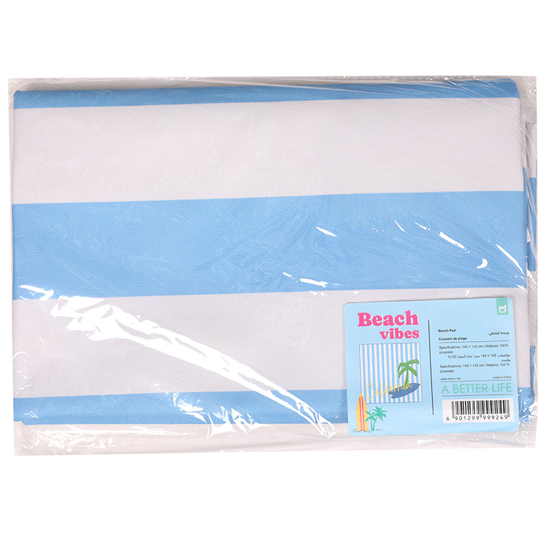 Tapis de Plage Pliable - Motif Palmier Bleu