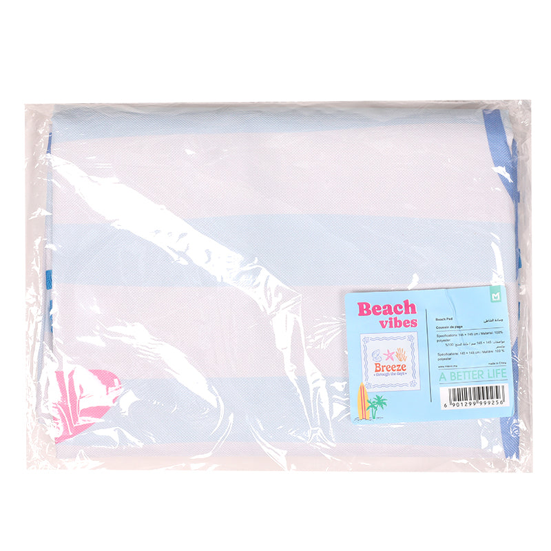 Tapis de Plage Pliable - Motif Étoile de Mer Bleu