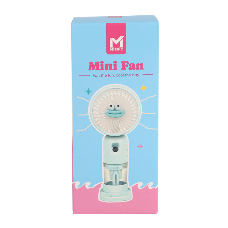 Mini Ventilateur à Main avec Humidificateur - Vert