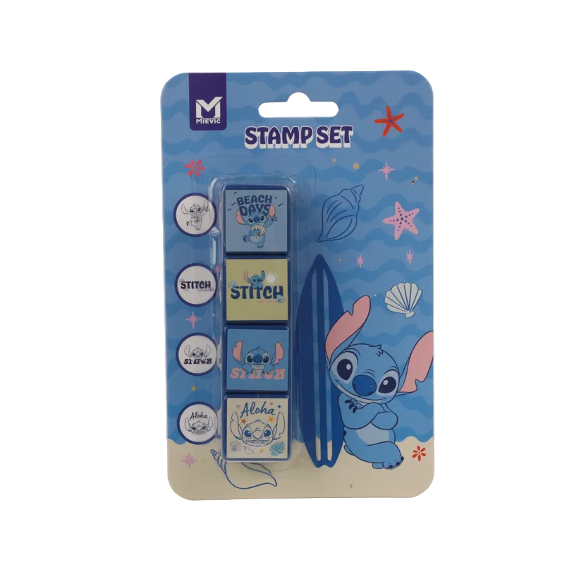 Ensemble de Tampons Stitch Bleu KB25054305
