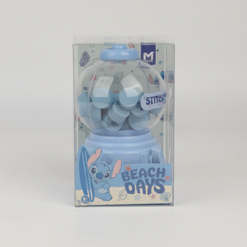 Set de Gommes Bubble Gum Stitch Bleu