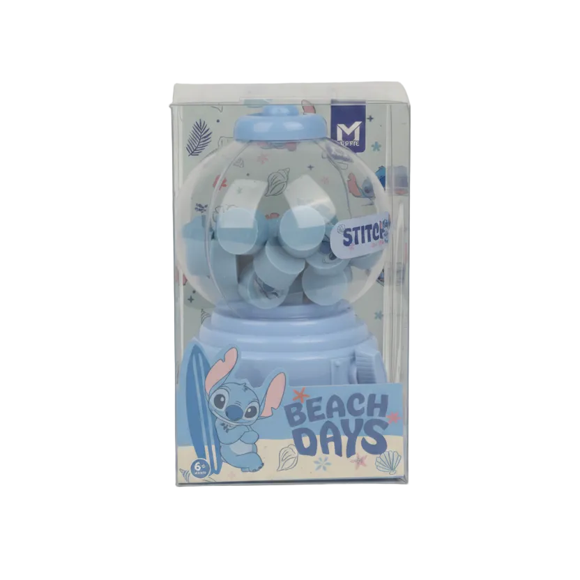 Set de Gommes Bubble Gum Stitch Bleu