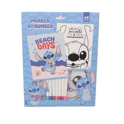 Set Peinture Numéros Stitch Bleu
