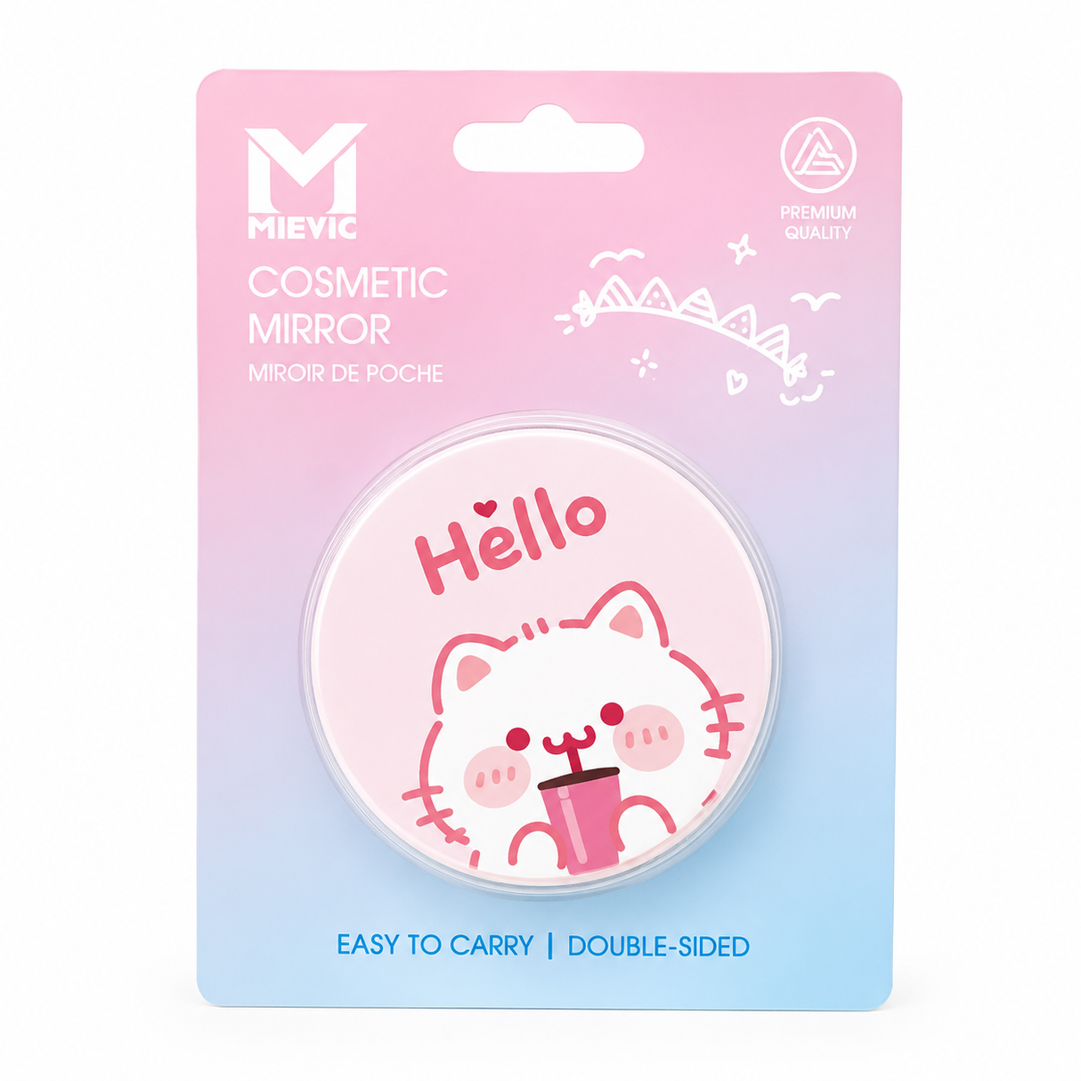 Miroir de Poche Kitten Flodable Cosmetic Mirror