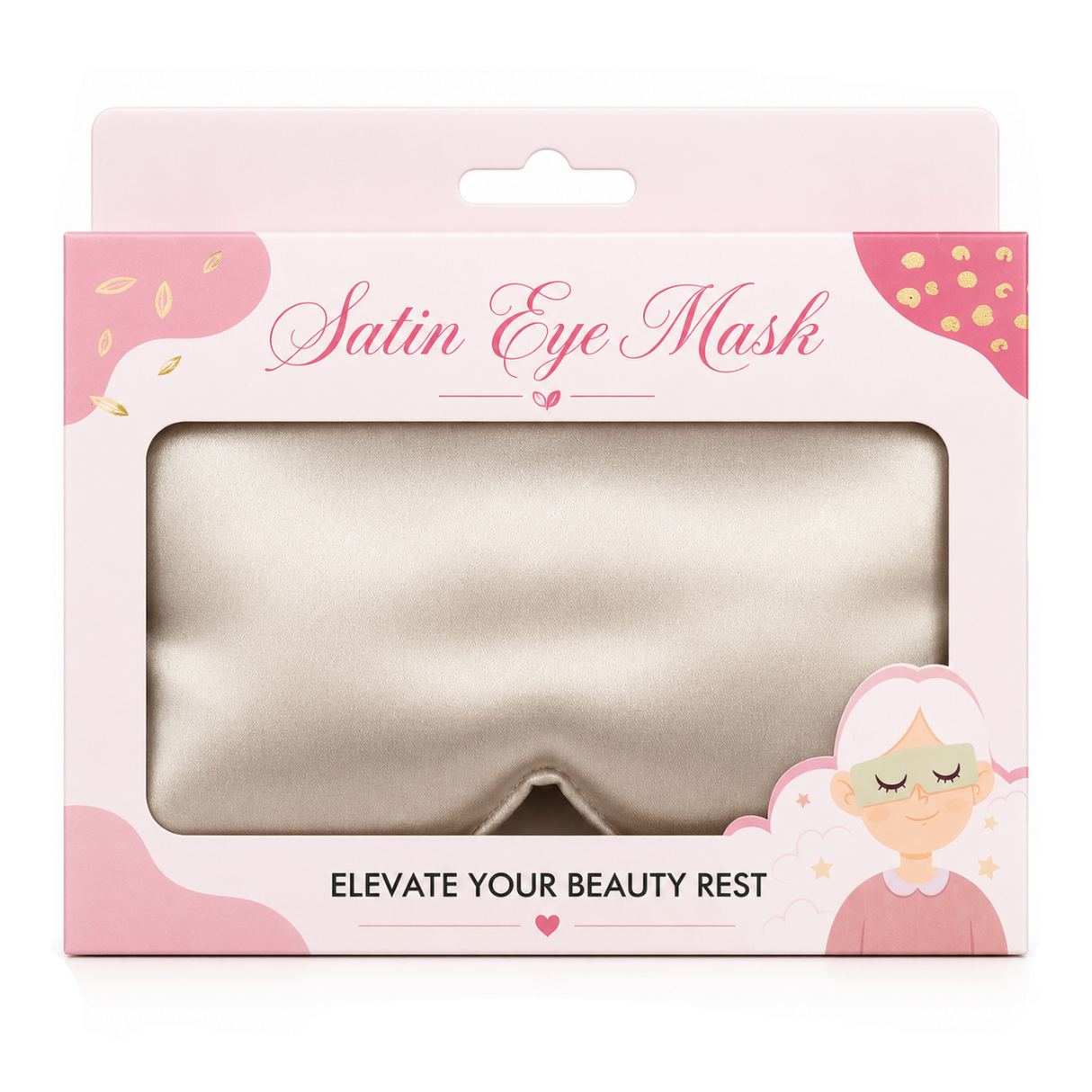 Cache-Yeux Satin Eye Mask - Doré