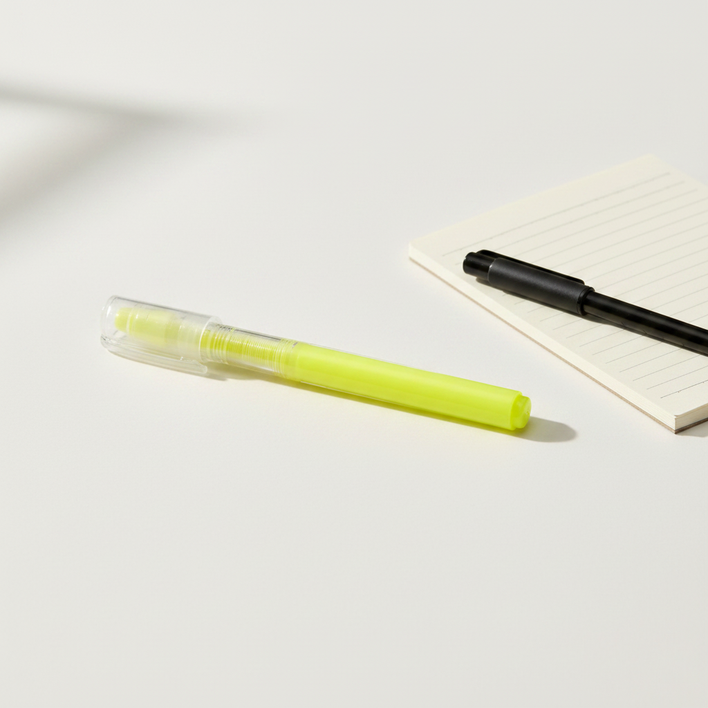 Stylo Aquarelle Jaune Fluo