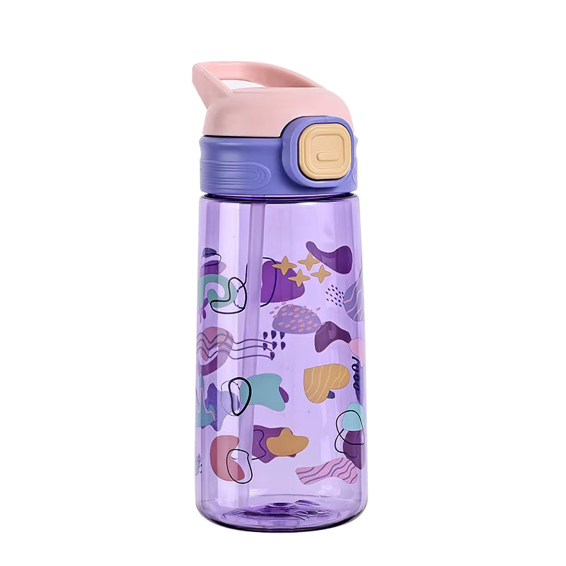 Bouteille Enfant Motif Floral Violette