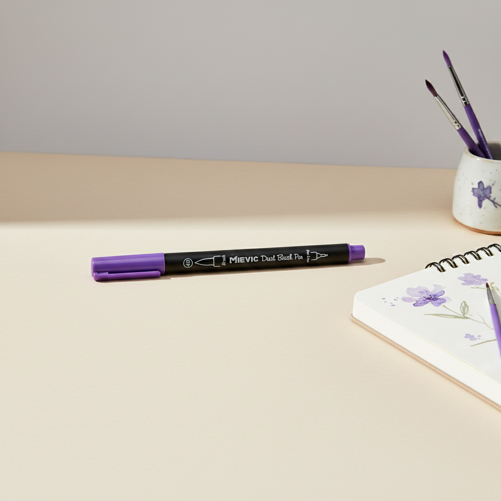 Stylo Duo Tip Lavande Violet