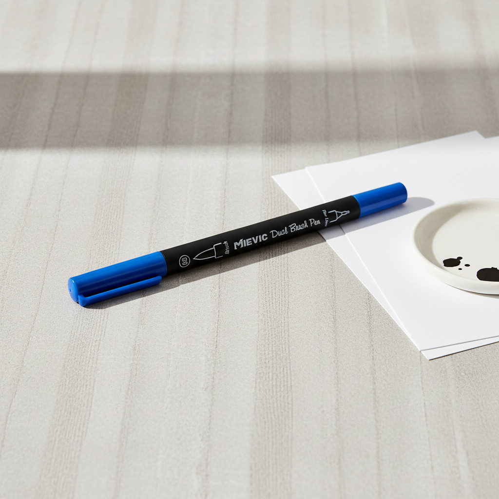 Stylo Duo Tip Bleu Minuit