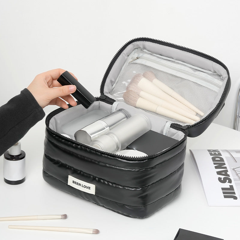 Trousse de Bain Glamour Quilts Cosmetic Grand RH2474 - Noir