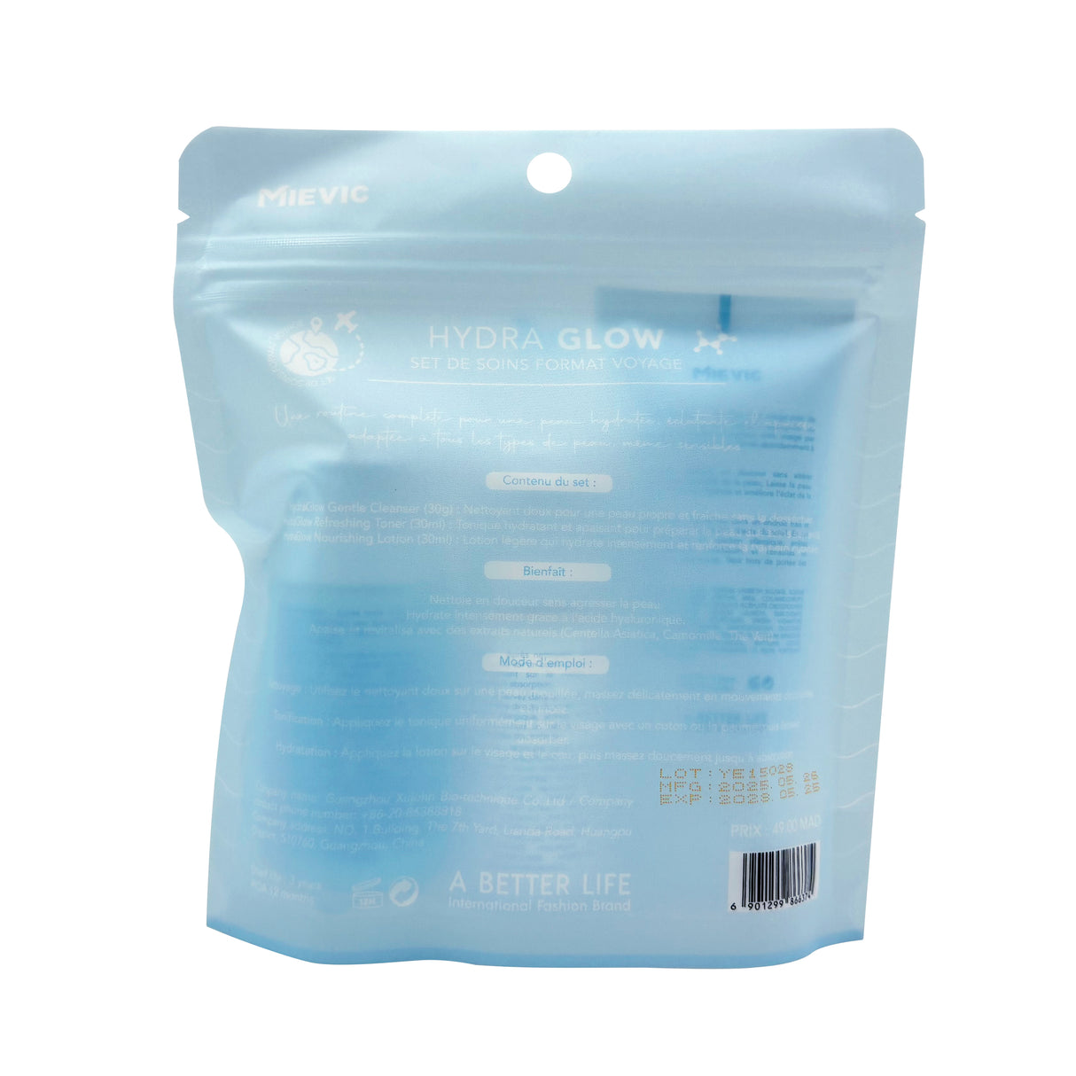 Set Travel Skincare HydraGlow