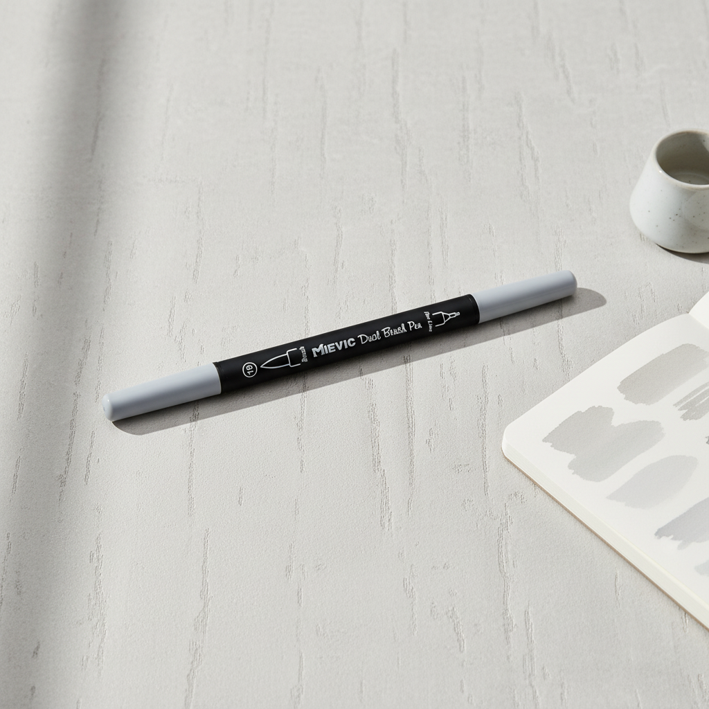 WHITE Duo Tip Pen