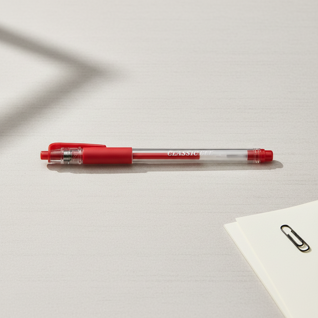 Stylo Gel Classique Rouge