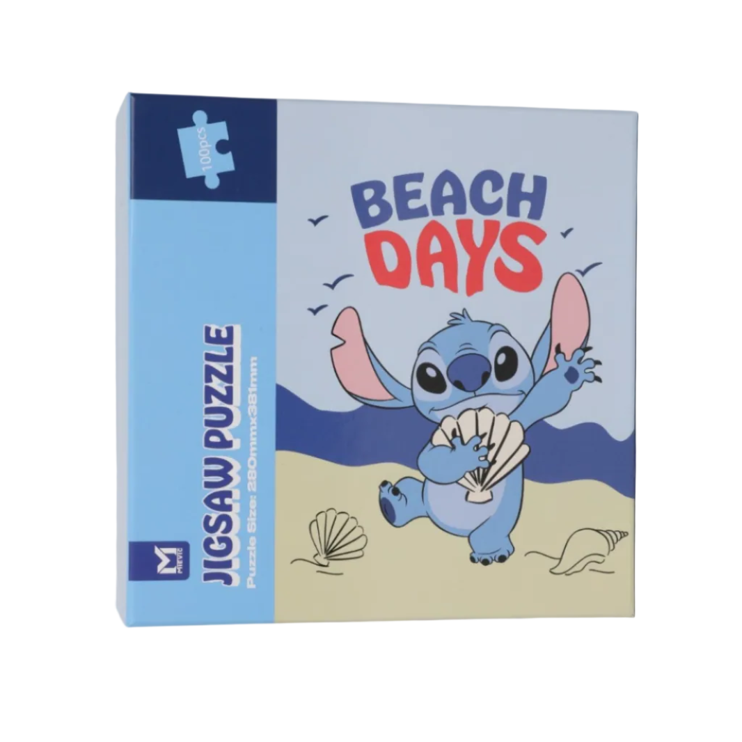 100pcs Puzzle Series Stitch Angel - Bleu