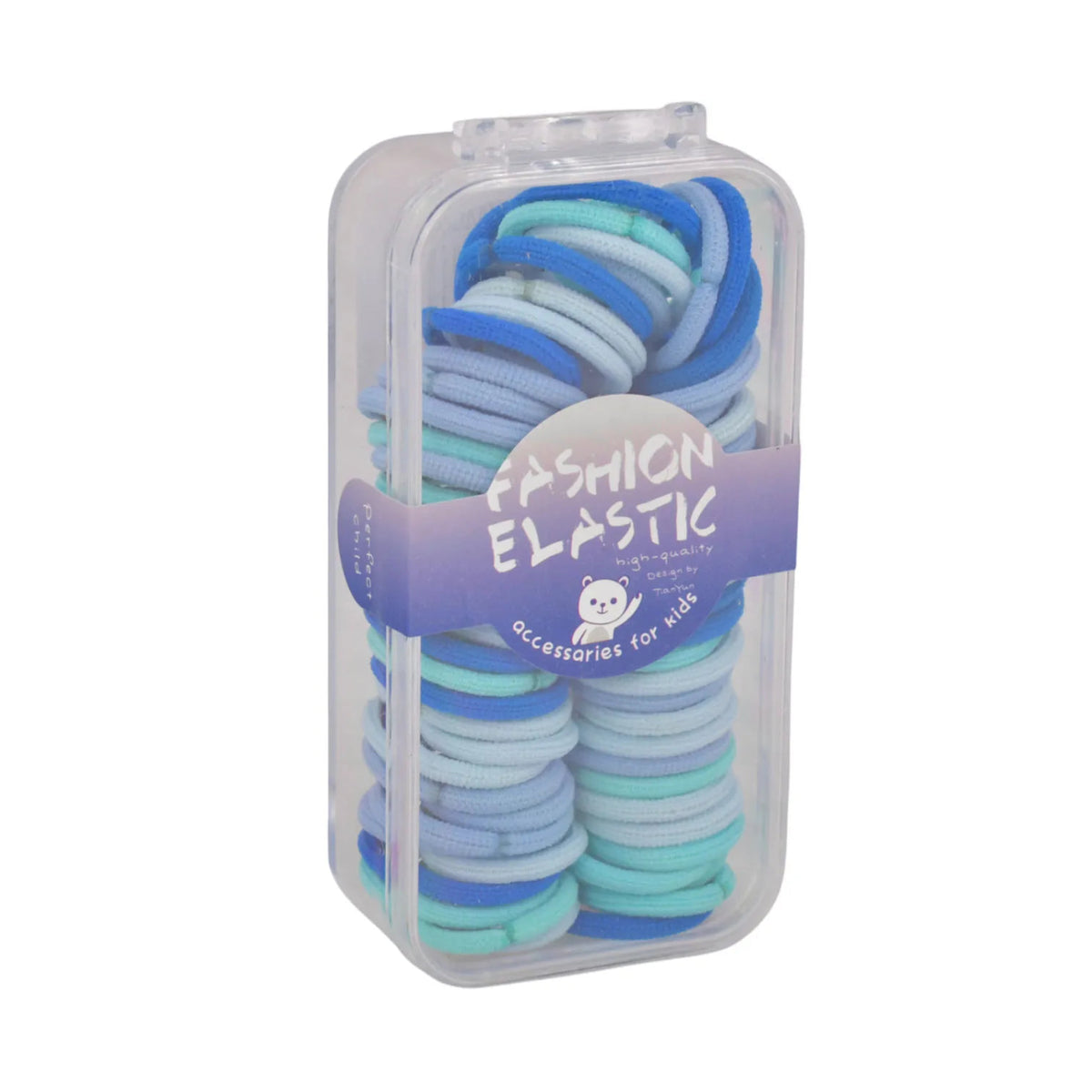 Boîte Élastiques Cheveux Mini Hair Ties Box - Bleu