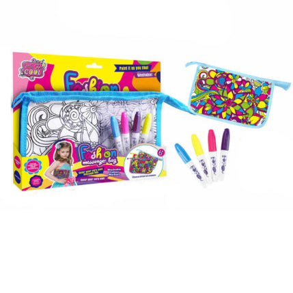Sac bandoulière DIY fleur bleue (4-COLOR lavable FOUNTAIN PEN)