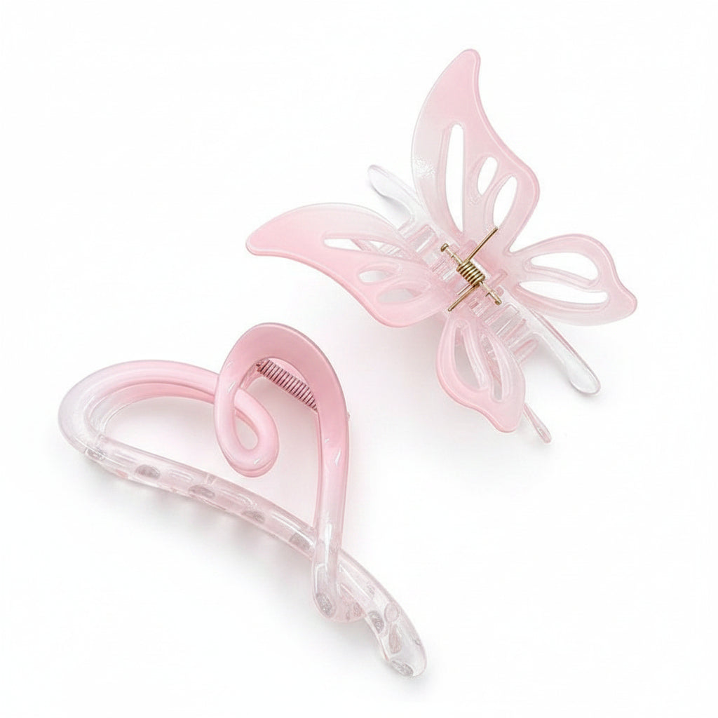 Pince Papillon Rose