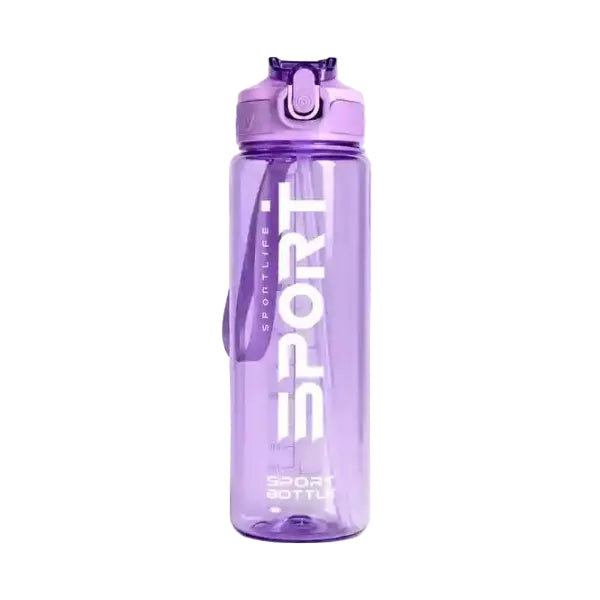 Bouteille Plastique de Sport Violette