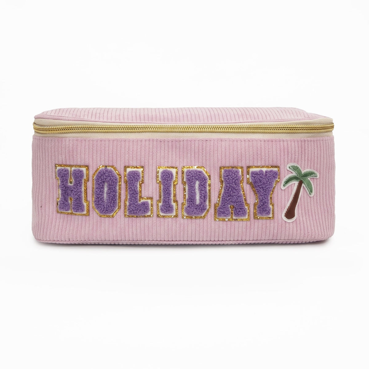 Purple Holiday Embroidery Box Cosmetic Bag WM2629 SUM26