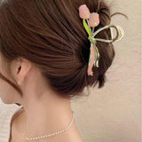 Barrette Cheveux Flower Hair Claw - Doré