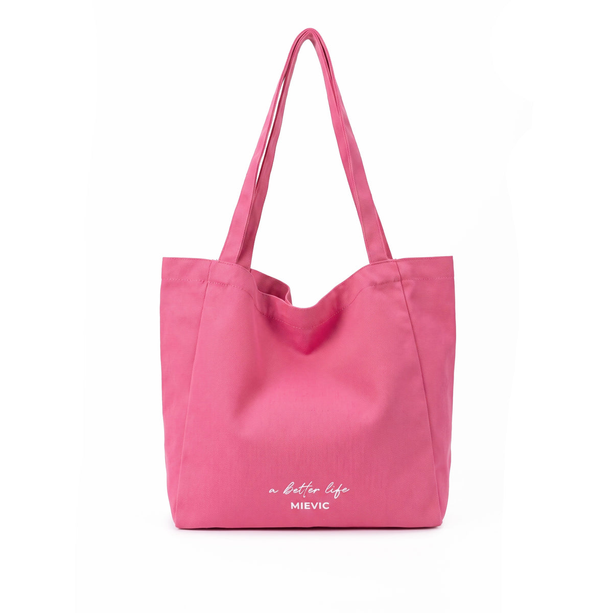 Plain Pink Shoulder Canvas Tote Bag WM2610 SUM26