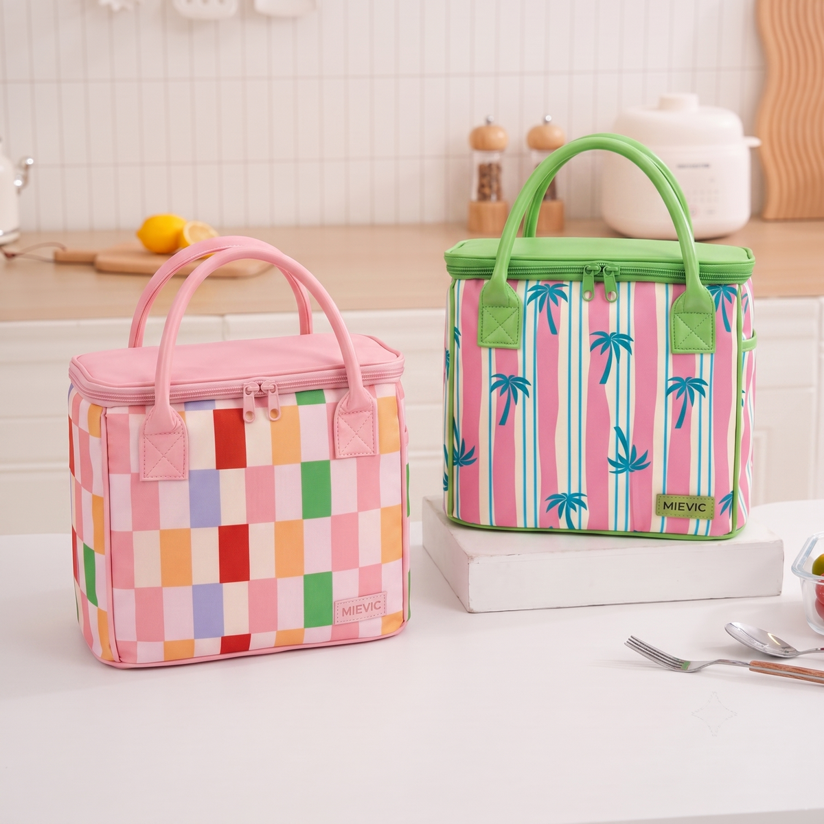 Pastel Check Lunch Cooler Bag WM2636 SUM26