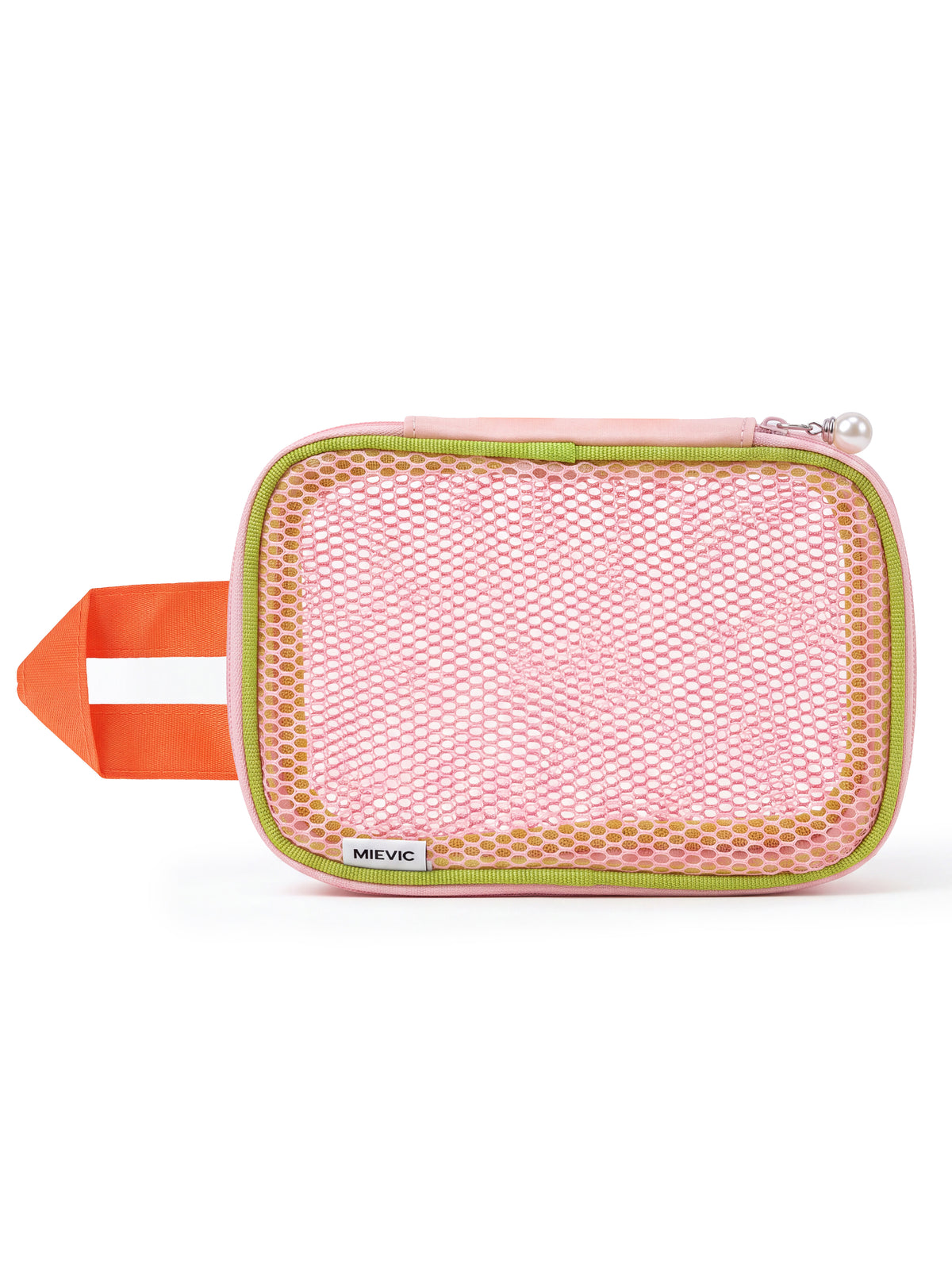 Mini Trousse de Maquillage en Mesh Orange