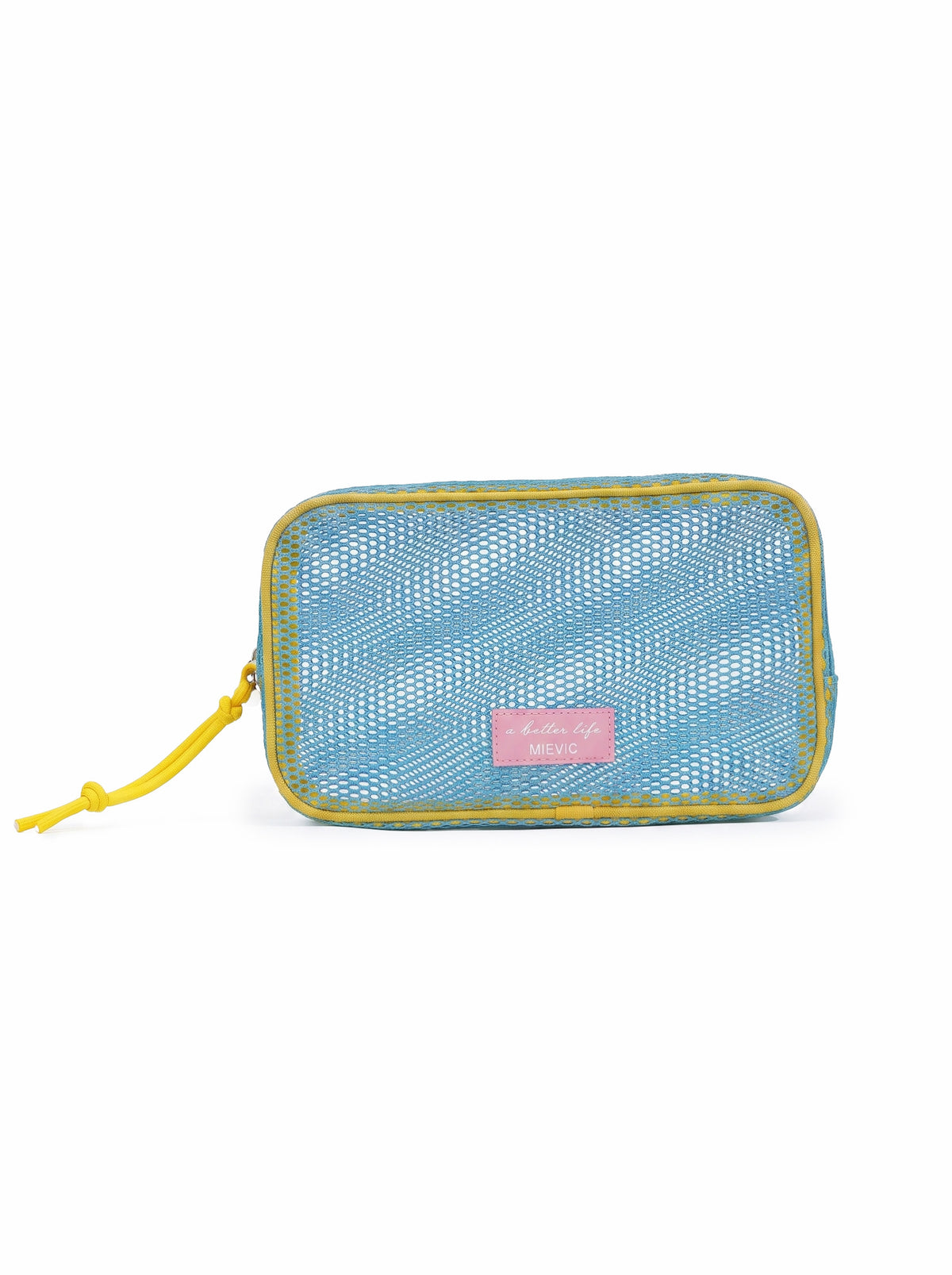 Trousse de Toilette en Mesh Bleu - Double Compartiment