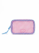 Trousse de Toilette en Mesh Fuchsia - Double Compartiment