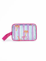 Pink Palm Clear Mini Cosmetic Bag YTJ003 SUM26
