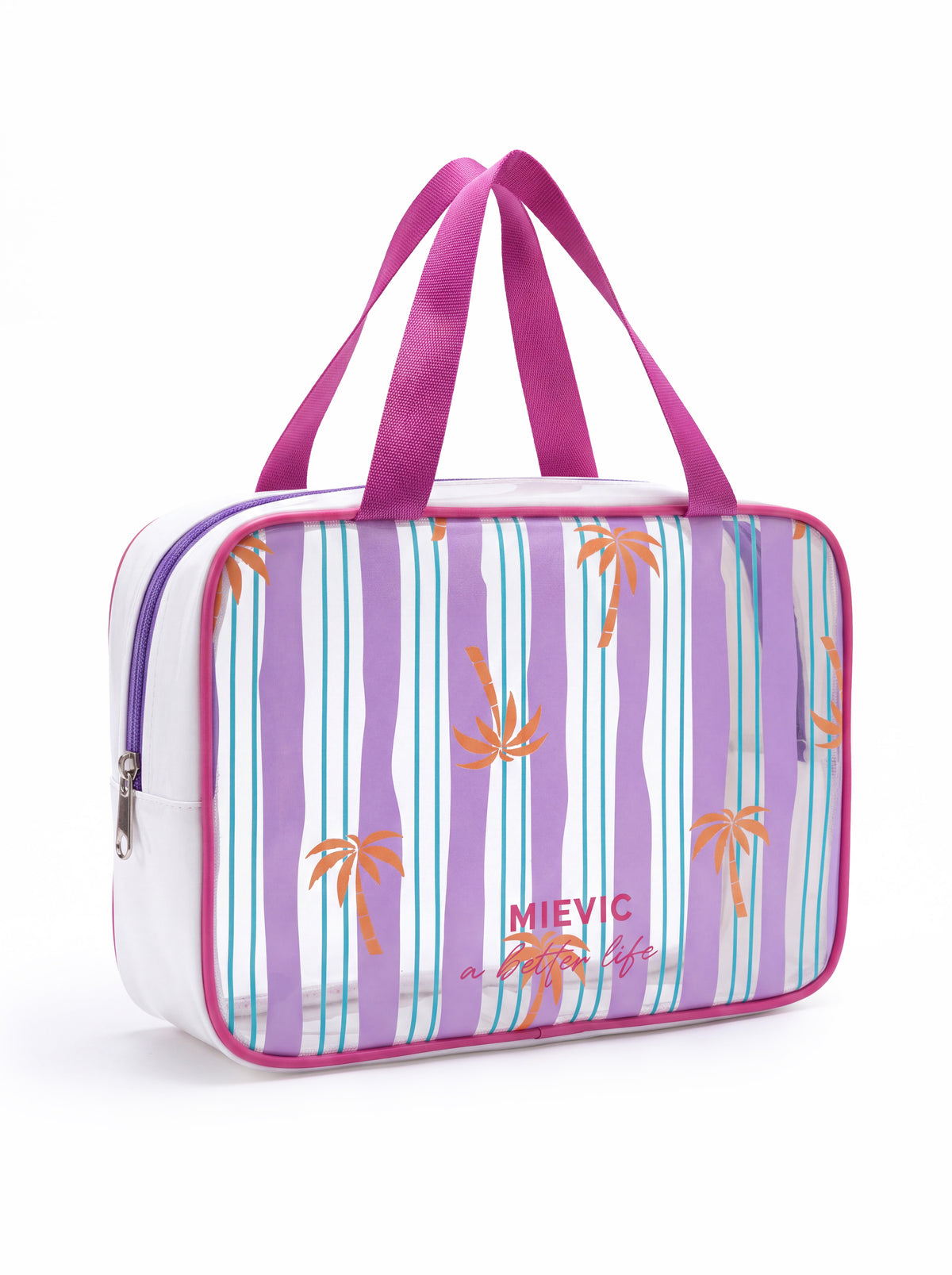Pink Palm Clear Cosmetic Bag YTJ001 SUM26
