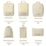 Ensemble de 6 Sacs de Compression Rose