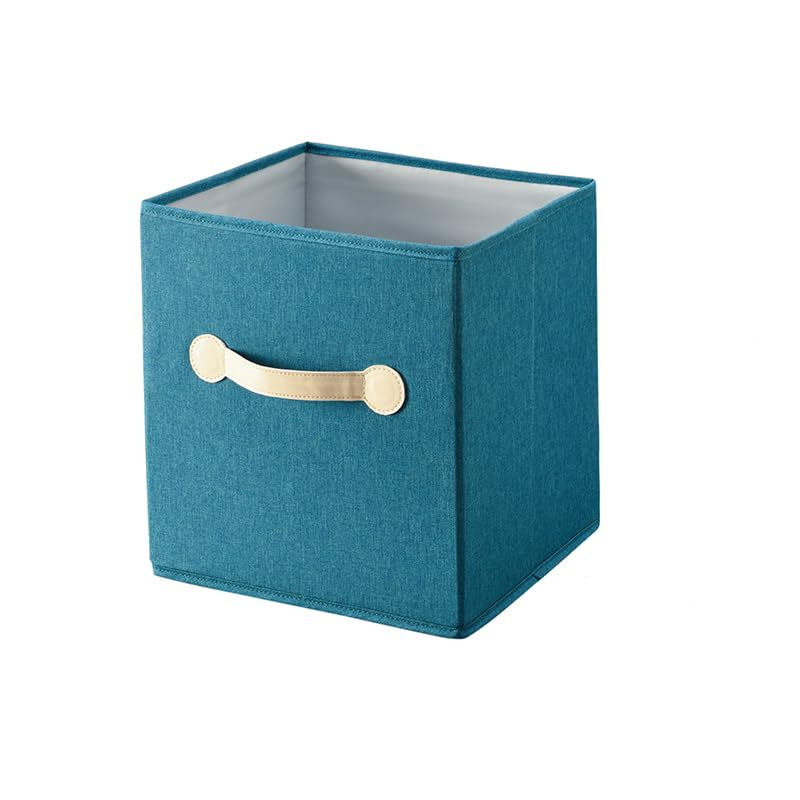 Rangement en Tissu Carré Storage Box Handle 26CM - Marine