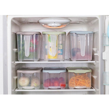 storage box with handle light green