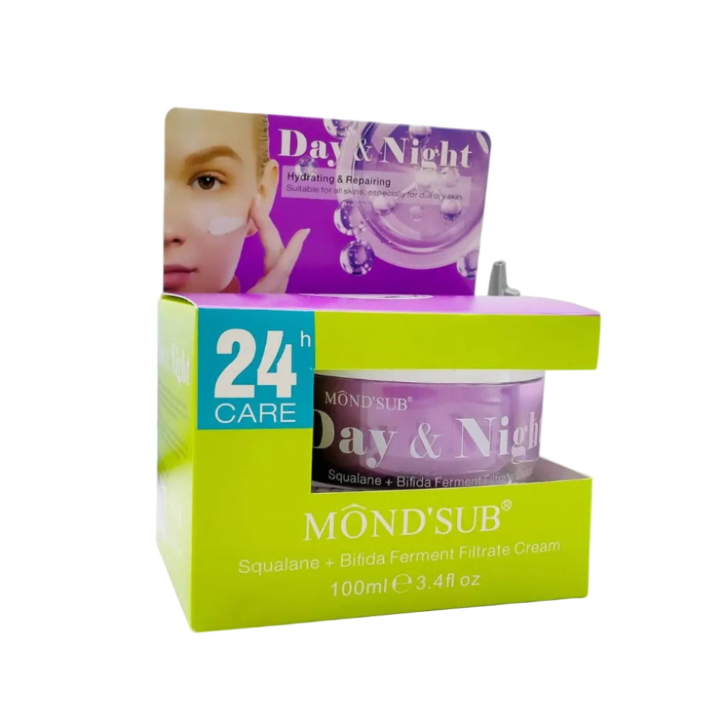 MONDSUB Crème Squalane + Bifida Jour et Nuit – 100 ml