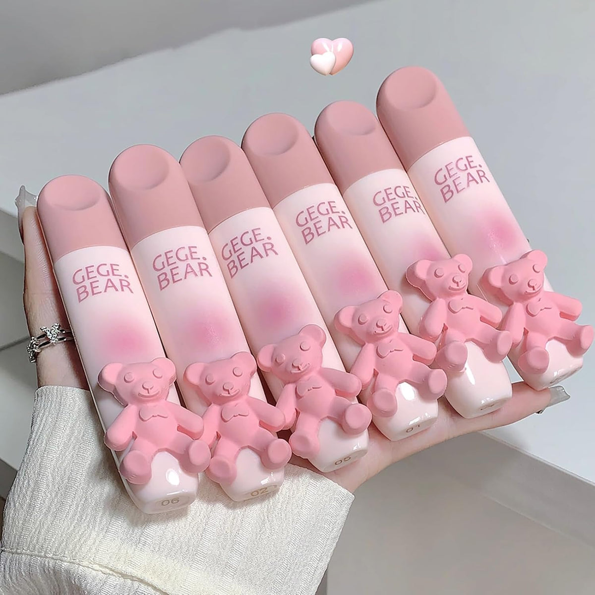 Gege Ours Girly Cœur Doux Matte Lèvres Gloss - 05