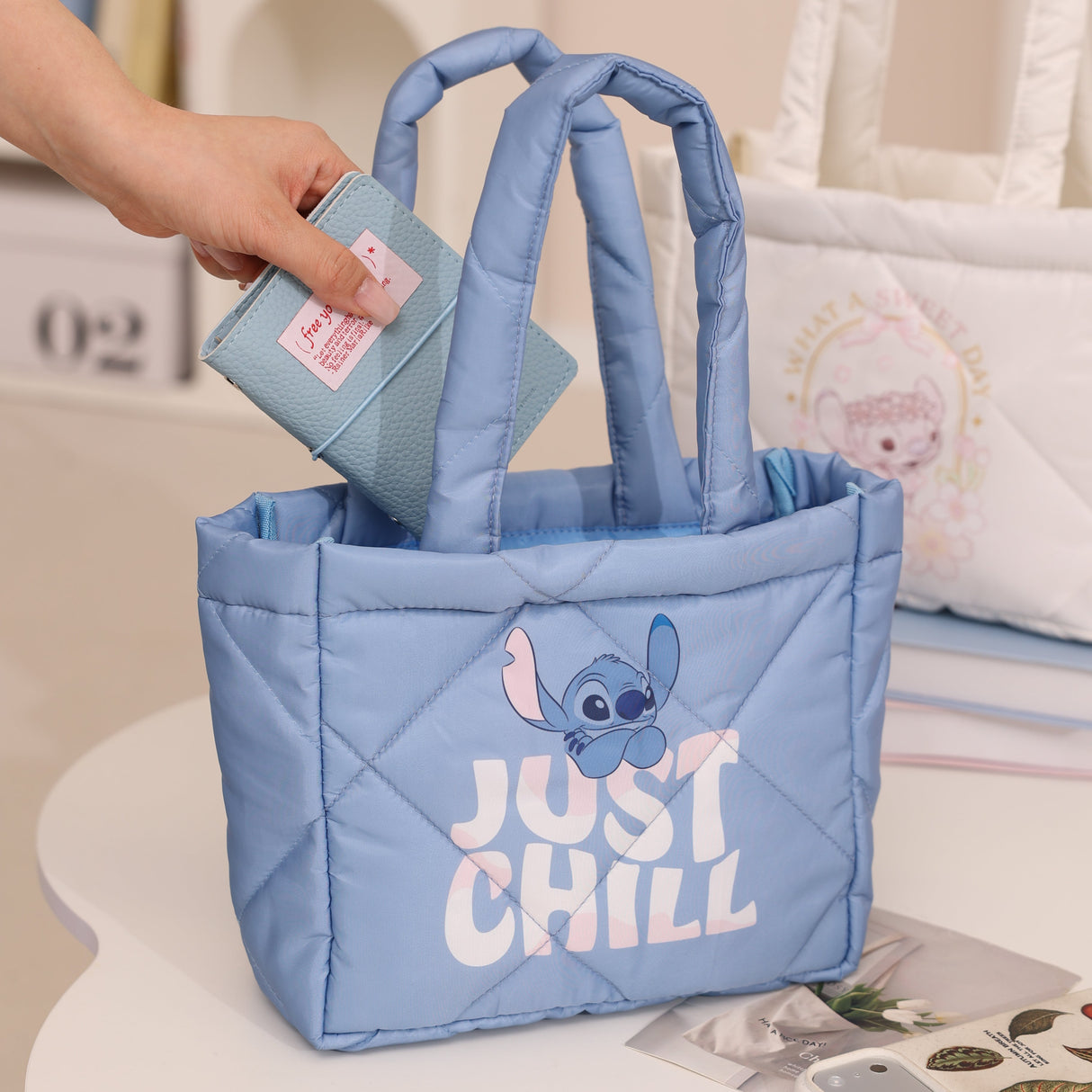 STITCH Tote bag WM2040 blue