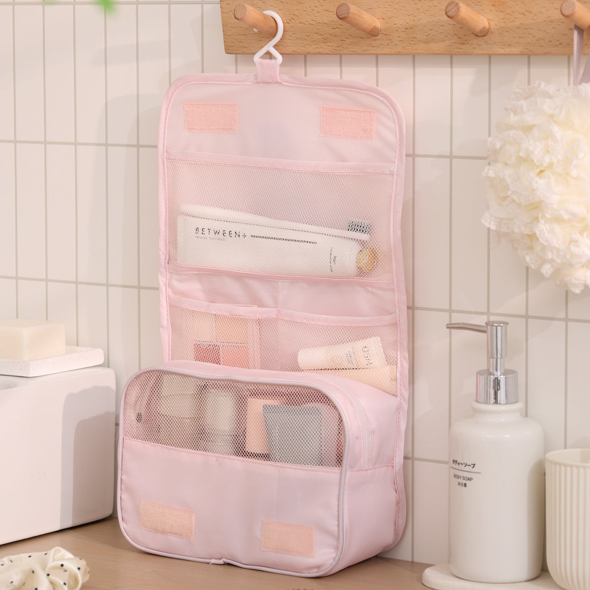 Trousse Suspendue Stitch Rose