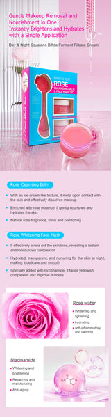 MOND'SUB Rose Cleaning Balm Face Masque Set