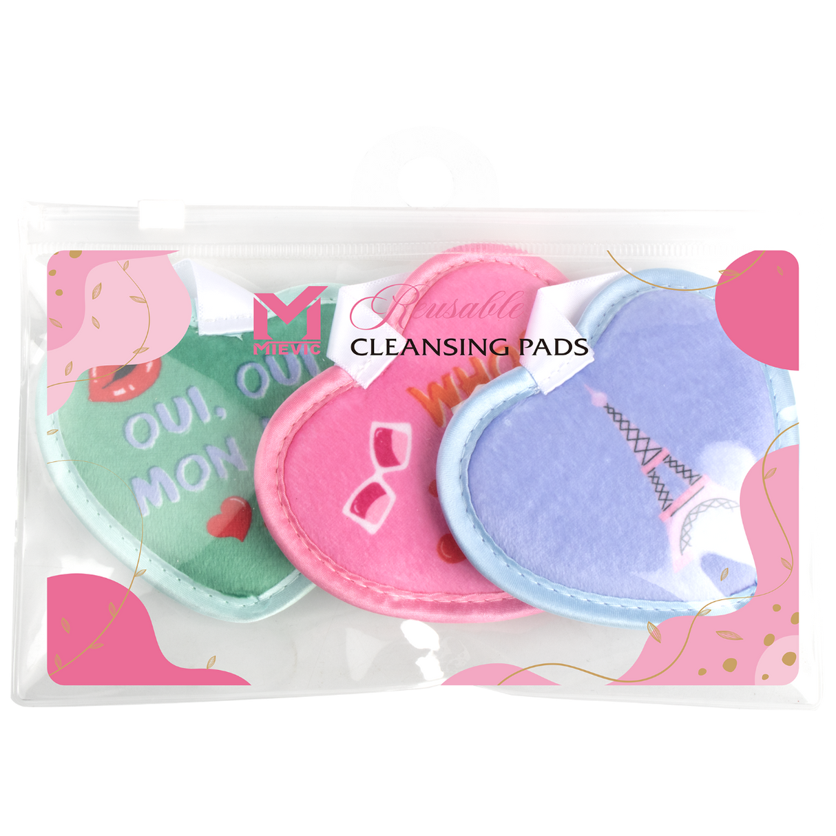Cotons Nettoyants Cœur 3 pcs