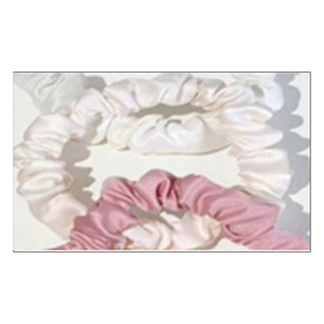 Satin Set 5pcs hair tie White