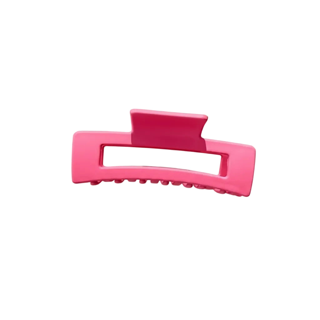 Pince à Cheveux Maxi Rectangular Fashion Hair Claw - Fuchsia