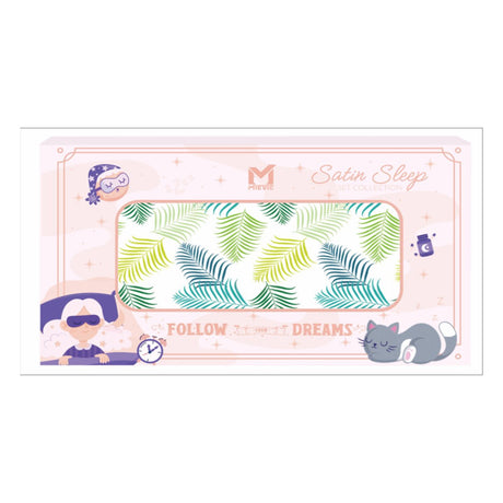 Satin sleep collection-Green Leaves
