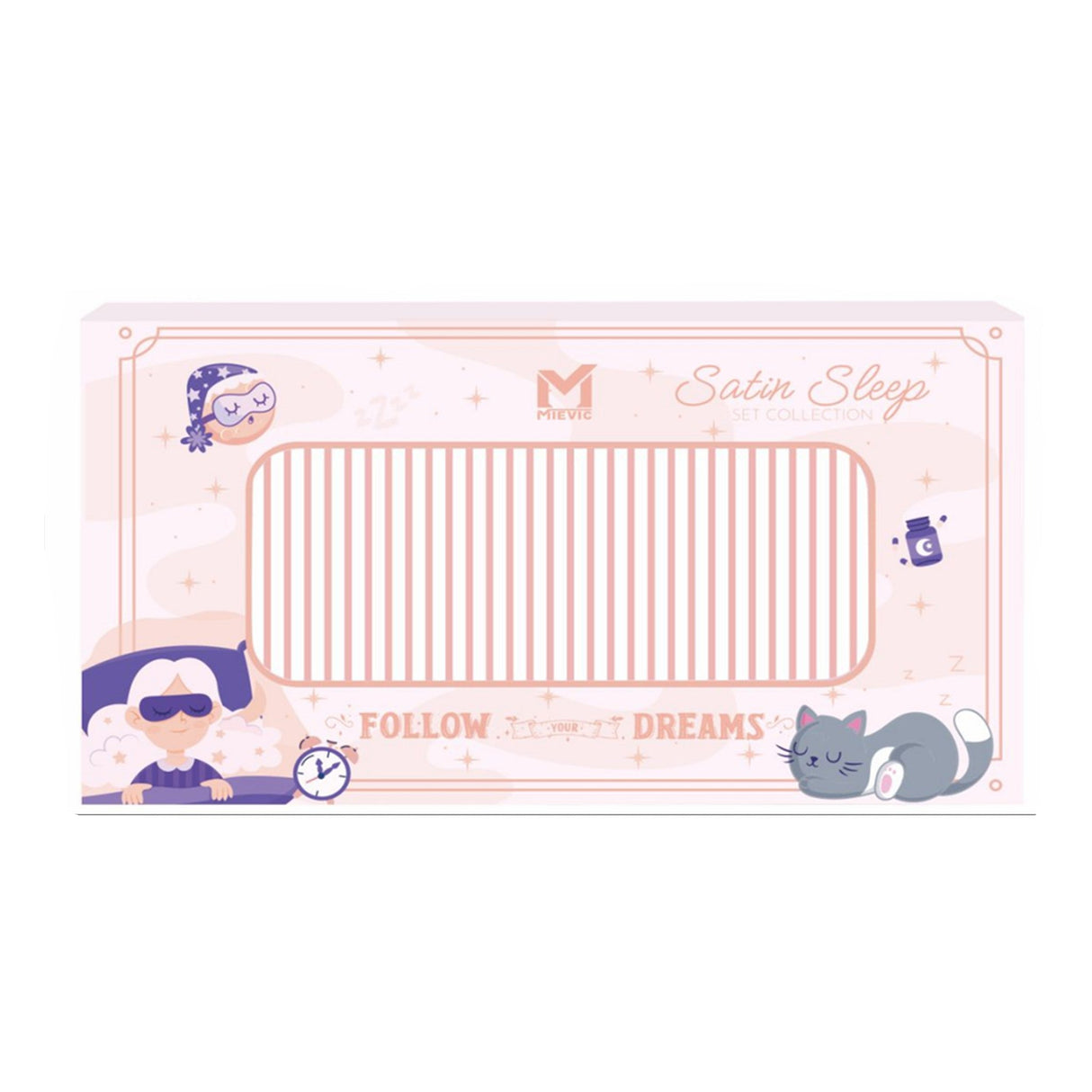 Satin sleep collection-Pink Stripe