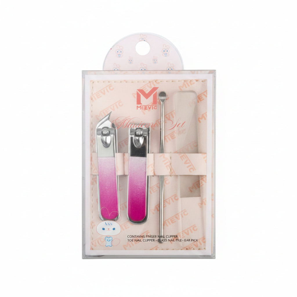 Outil de Manucure Crystal Nail Care Set – 4 Essentials - Rose