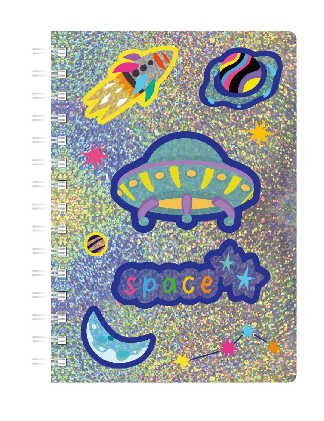 Carnet spirale A5 couverture souple - Space
