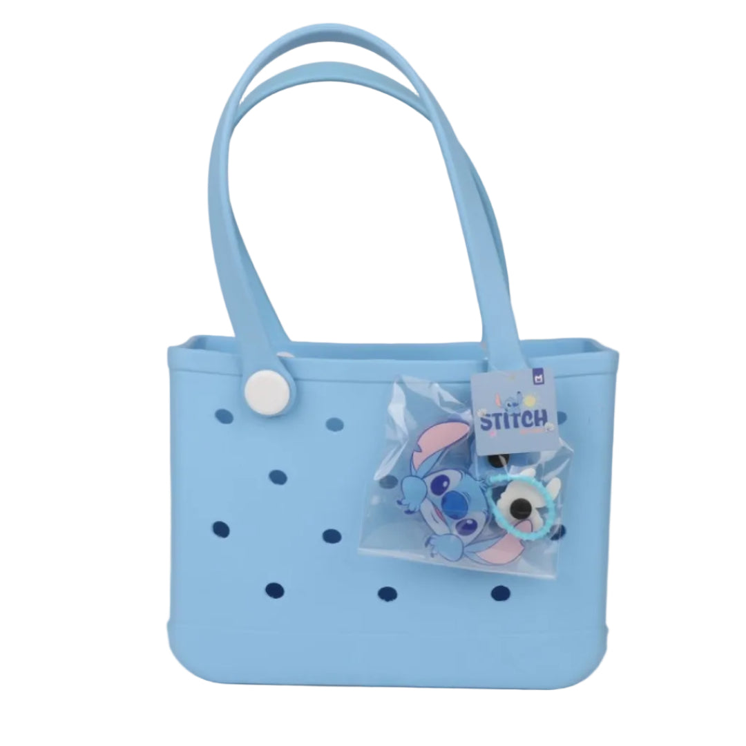 Sac Cabas Série Stitch Bleu