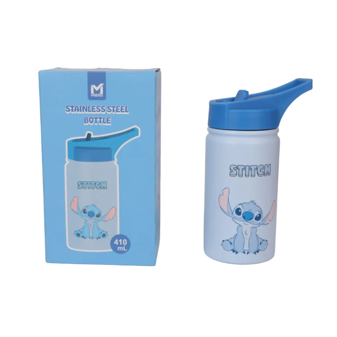 Bouteille Inox 400 ml Série Stitch Bleu