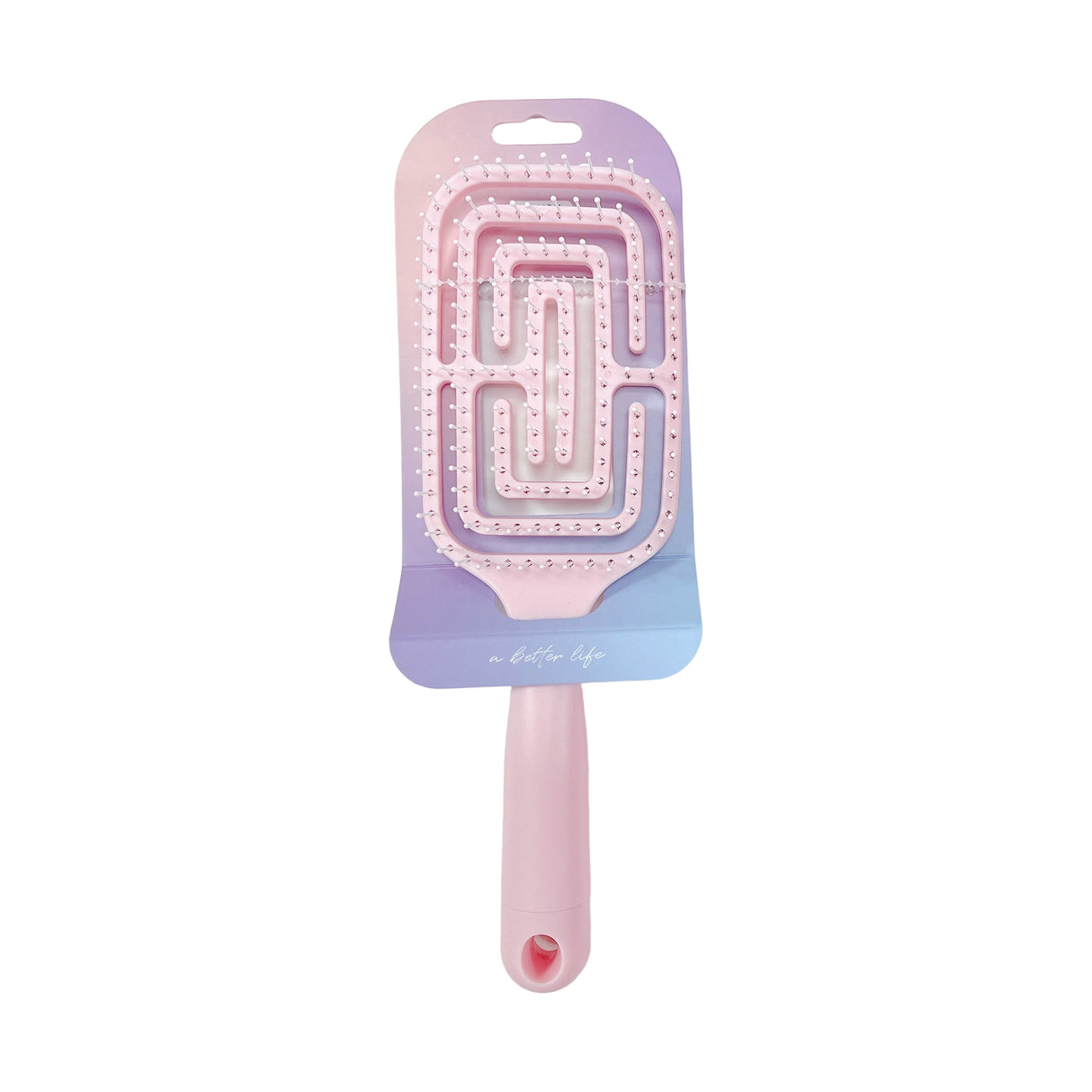 Brosse à Cheveux Detangling Carré Hair Brush - Rose