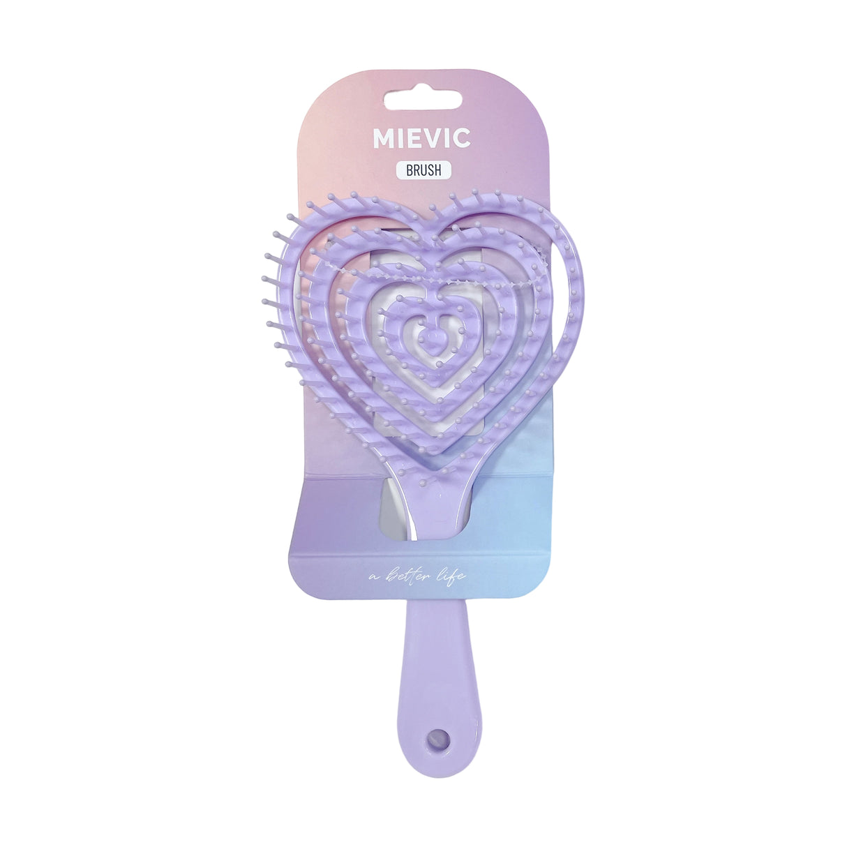 Brosse à Cheveux Detangling Heart Hair Brush - Violet